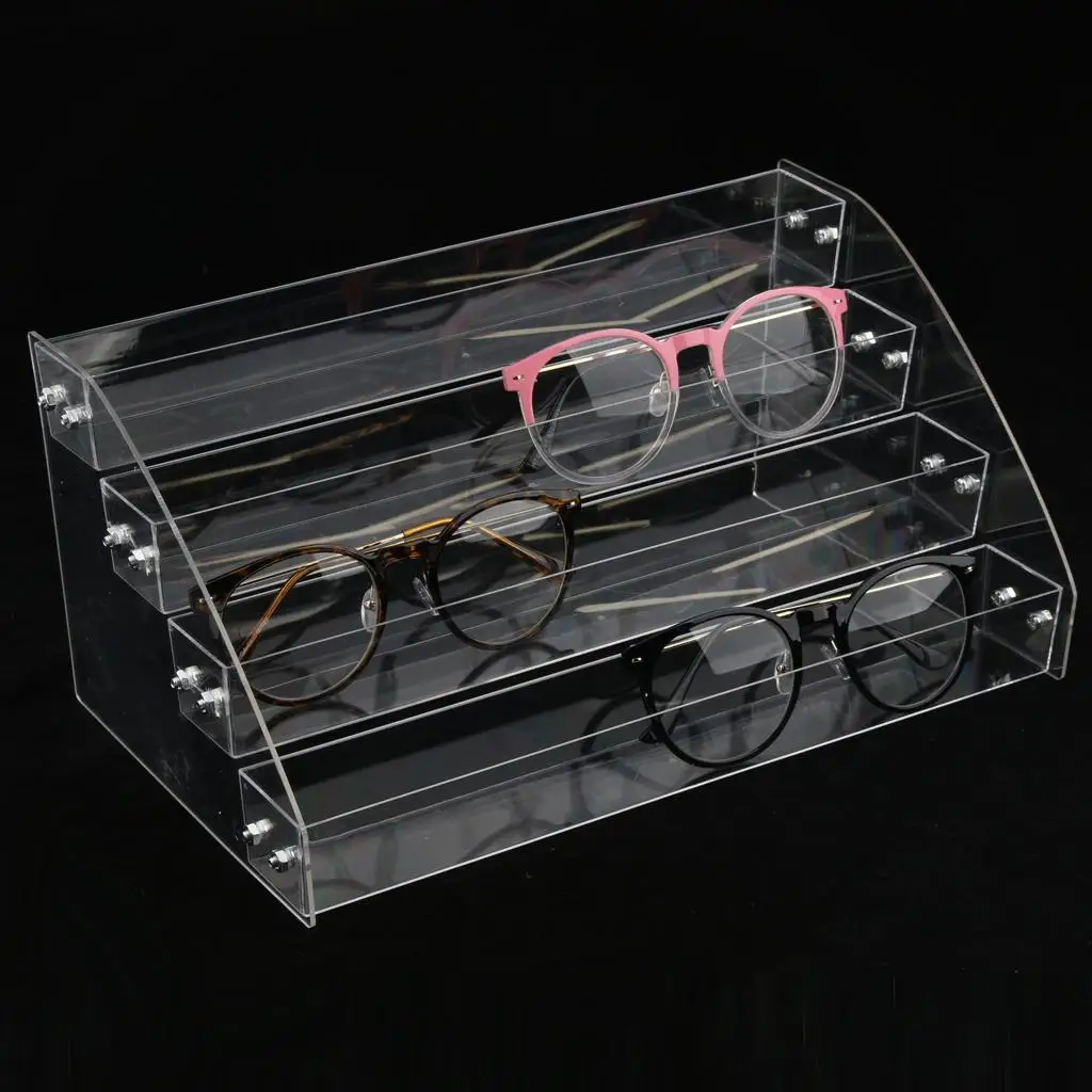 Acrylic Sunglasses Display Rack Makeup Cosmetics Storage Organizer Shelves ,,