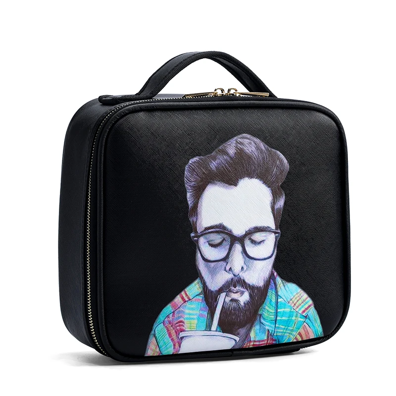 

2023 Professional Makeup Box Beauty Cartoon Cosmetic Case Make Up Organizers Tattoo Nail Multilayer Toolbox Storage Suitcase Bag