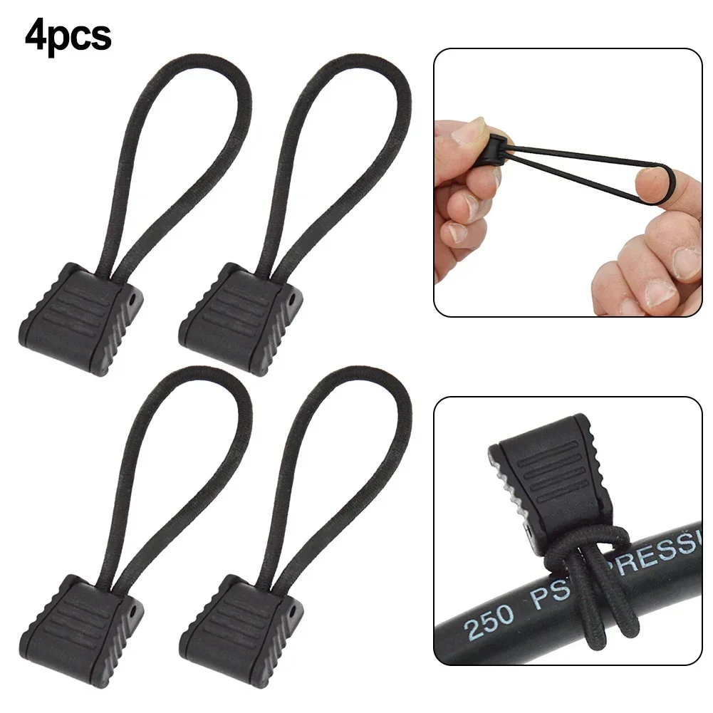 4Pcs/set Scuba Diving Dive Diver Hose Clip Retainer Holder Elastic Bungee Rope Tap Portable Lightweight Retainer Snap Clip Hooks