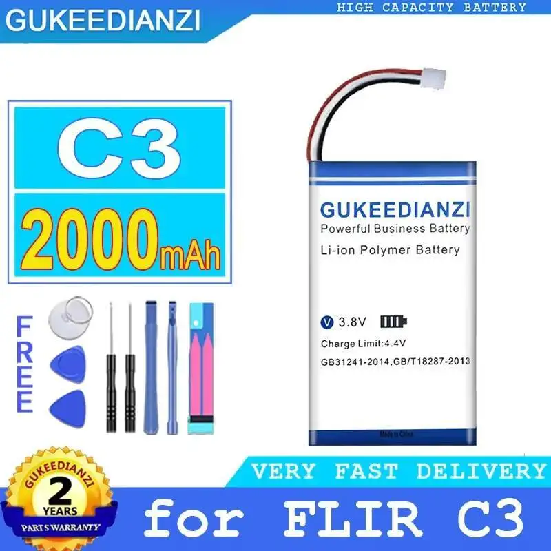 

Long-Lasting Fast Charging 2000Mah Thermal Imaging Camera Battery For Flir C3 ABT199369 703351