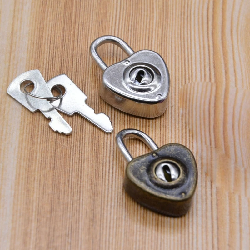 F92C MINI MINI MINI MINTAGE MANTAGE FHAIRE LOCK LOCK กับ Key Alloy Wishs Lock