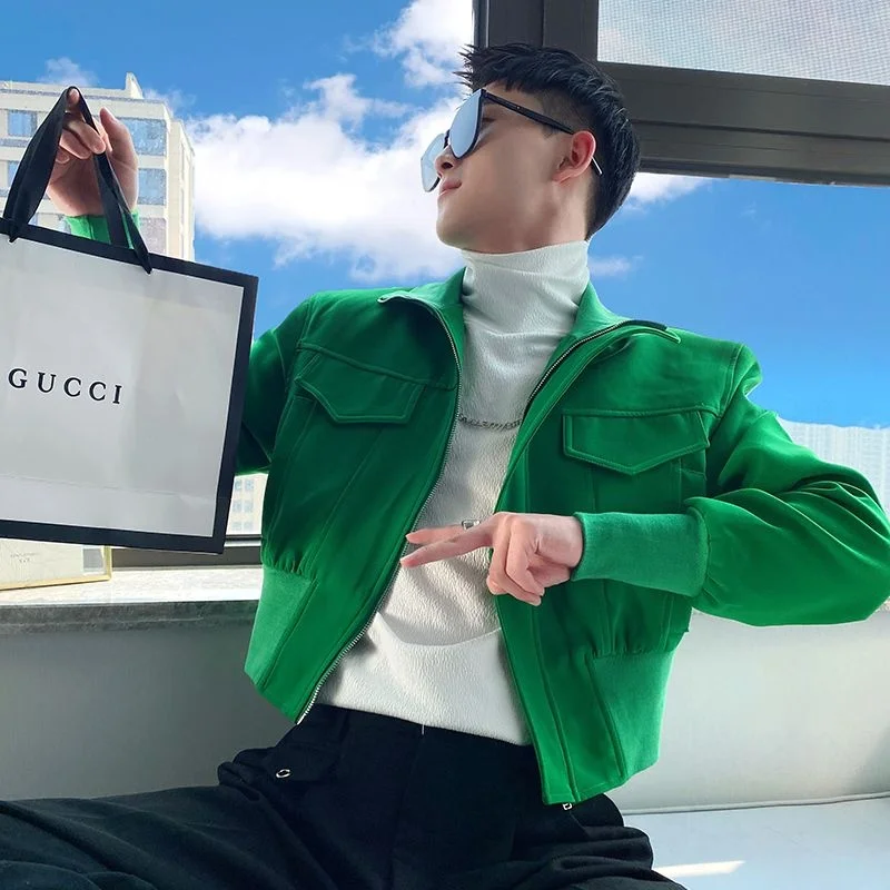 

Новинка: Модная однотонная ультралегкая куртка-жакет для мужчин, осенне-зимняя, повседневная, универсальная, на молнии