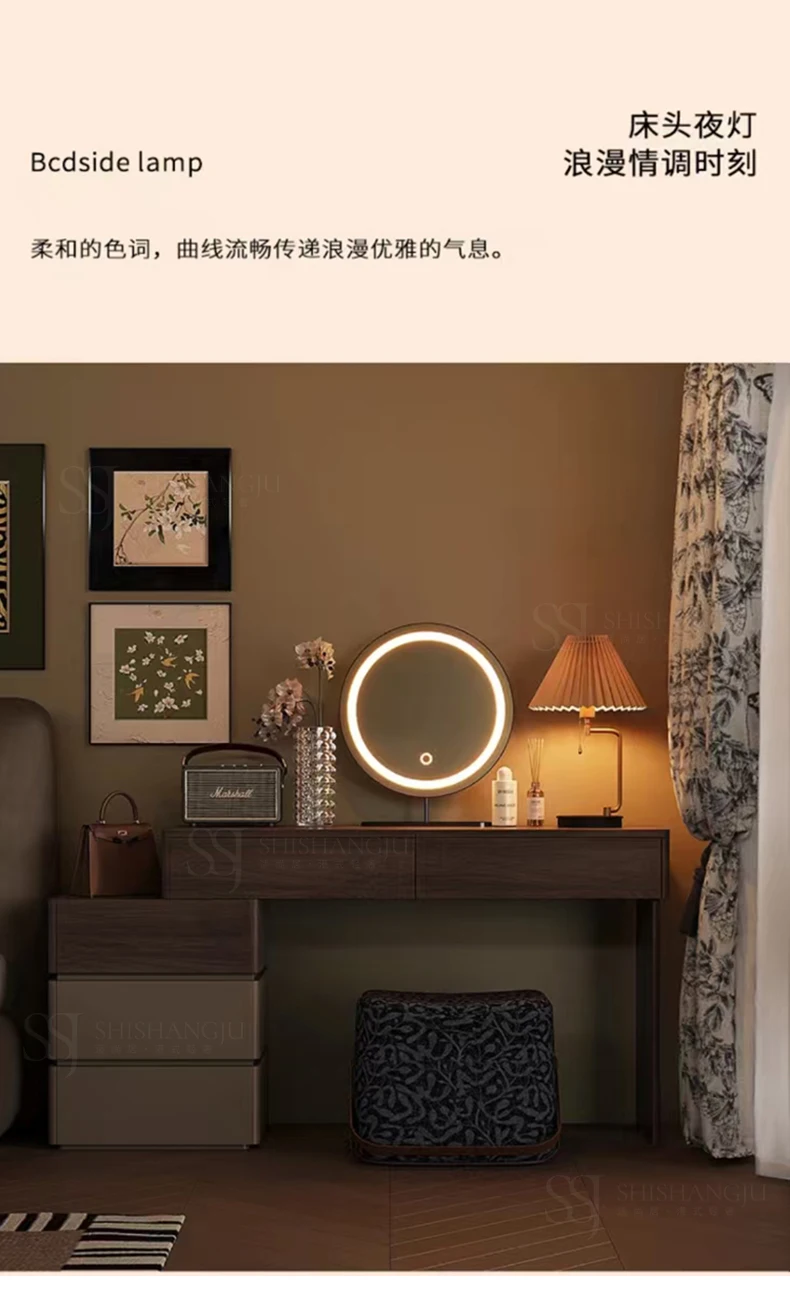 Mesa de cabeceira, cômoda, penteadeira integrada, cômoda de canto, cômoda de canto