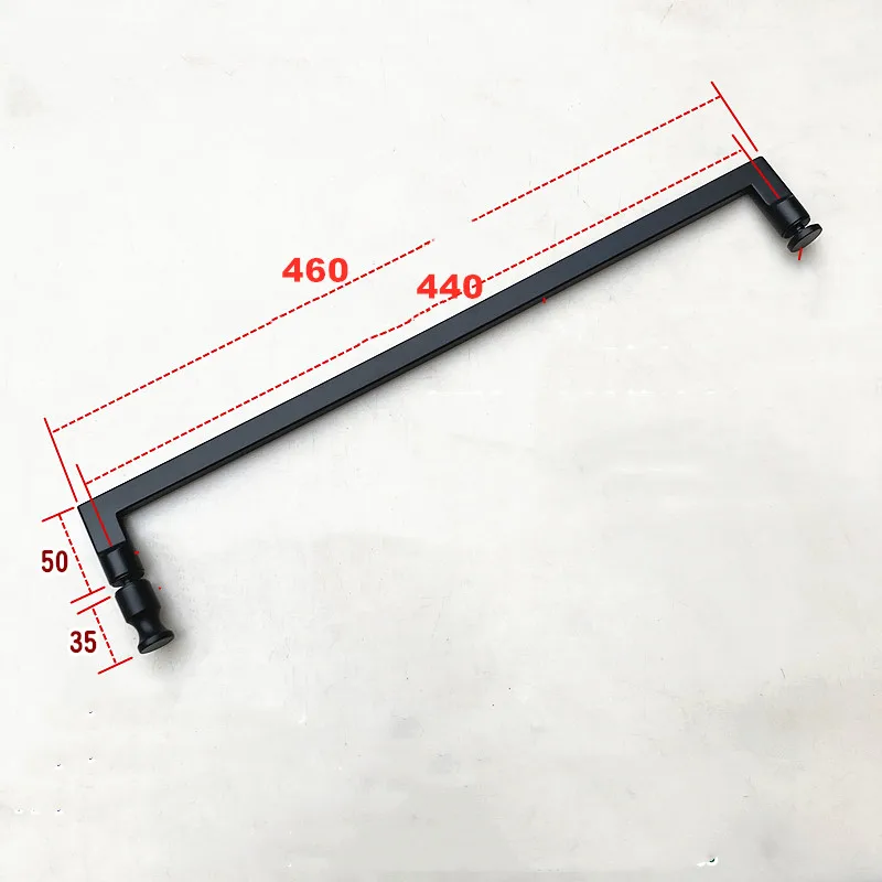 Imagem -03 - Muito Estreito e Simples pé Sólido 304 Banheiro Chuveiro Porta de Vidro do Punho Sj2027t Aço Inoxidável