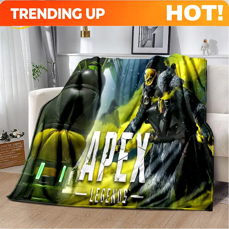 Customize Apex Legends Game Gamer Cartoon Soft Plush Blanket,Flannel Blanket Throw Blanket for Living Room Bedroom Bed Sofa Picn
