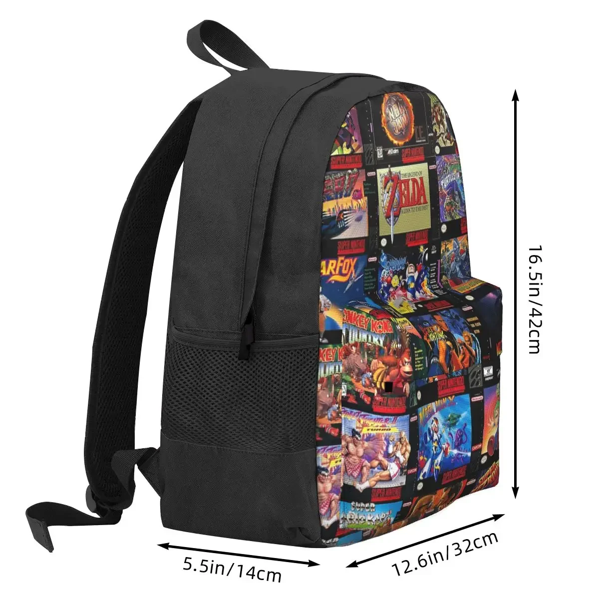 Retro Gaming Boxes Backpacks Boys Girls Bookbag Students School Bags Cartoon Kids Rucksack Travel Rucksack Shoulder Bag