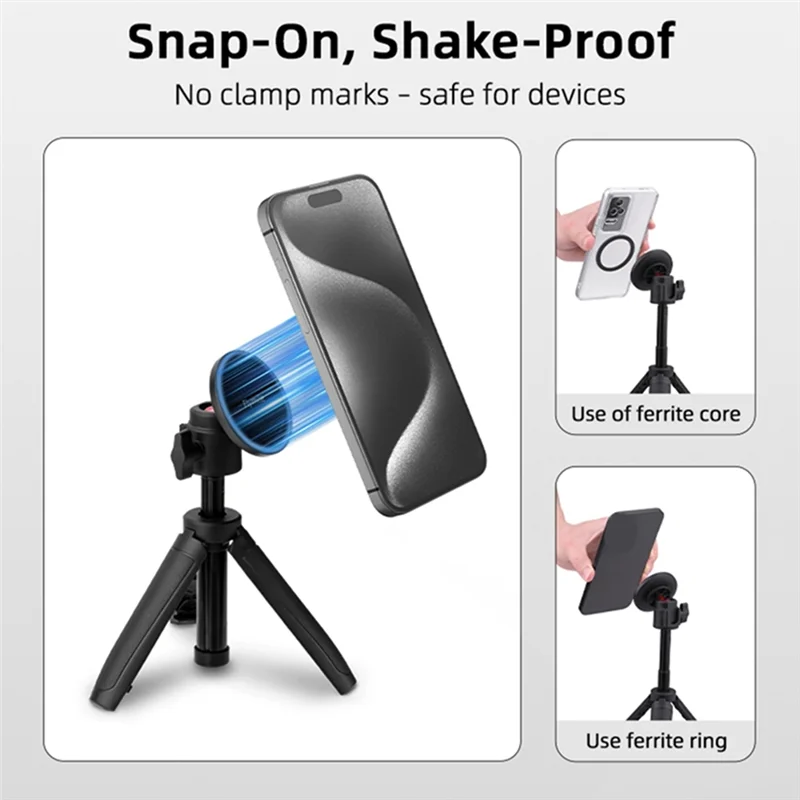 JABS-For Magsafe Plastic 1/4 Arri Base Gimbal حامل هاتف مغناطيسي ترايبود محول تركيب