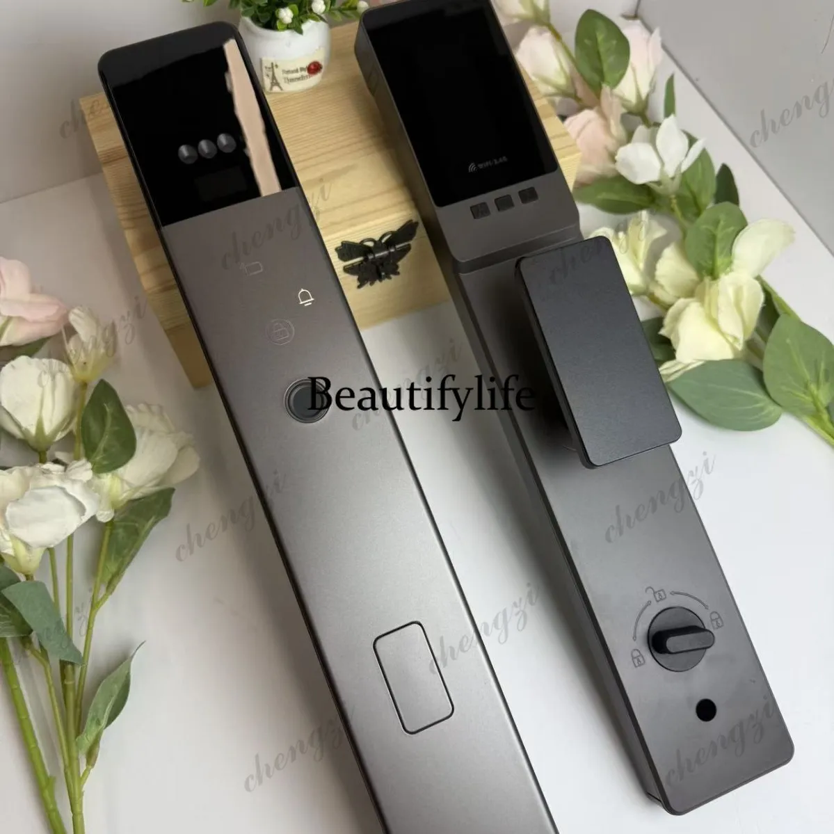 3D facial recognition lock household security door password lock cat eye visual, fingerprint
