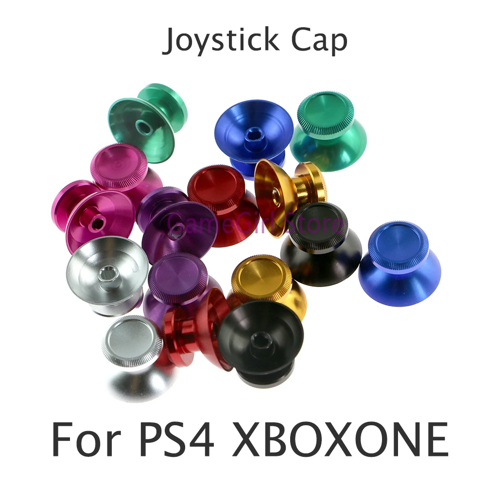 

100pcs=50pairs For Playstation 4 PS4 XBOXONE Aluminum Metal Alloy 3D Analog Rocker Joystick Thumb Stick Caps