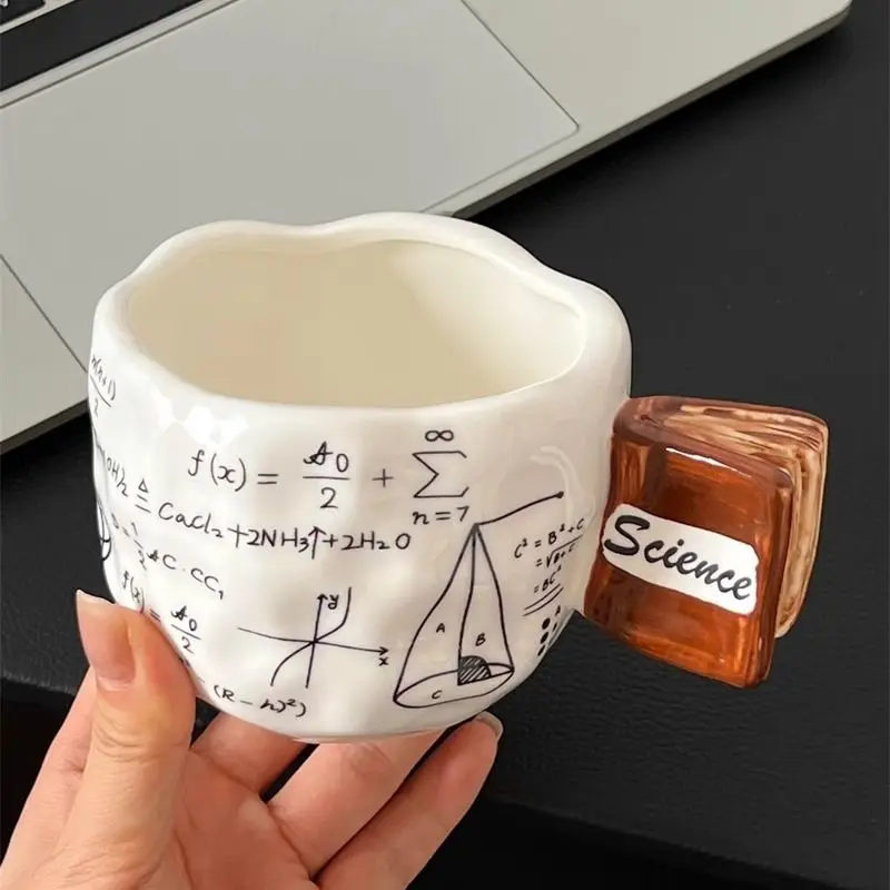 Creative and Quirky Academic Ceramic Mug, Office High-value Coffee Mugs, Birthday Gift Tea Cup, Home Decoration Photo Background