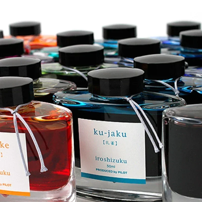 PILOT Colorful Fountain Pen Iroshizuku INK-50 Steel Non-carbon Ink Shizuku 50ml Calligraphy Ink Office School Supplies Ink