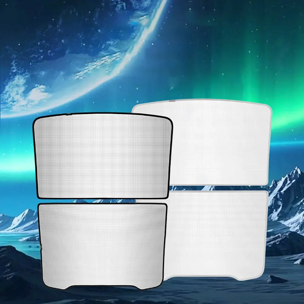 ترقية جديدة مشبك قماش الجليد ظلال الشمس ل تسلا نموذج Y Juniper 25-26 ظلة الجبهة الخلفية فتحة سقف كوة الملحقات