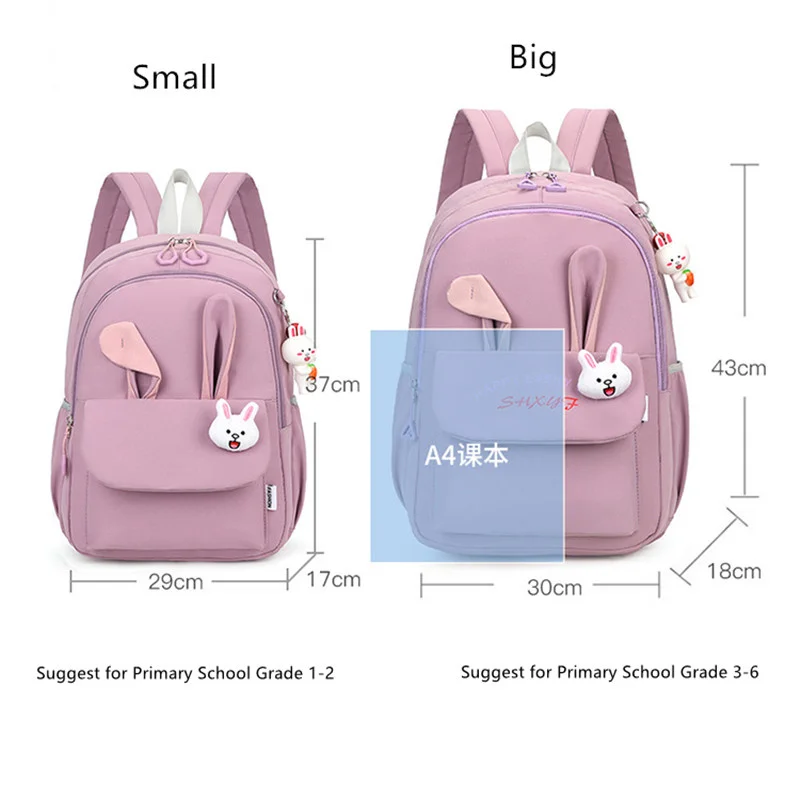 cute school bags for girls kawaii pink backpack large capacity lightweight girl book bag bag