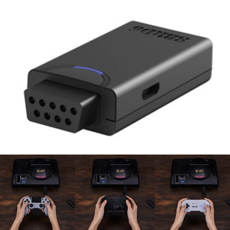 8Bitdo Wireless Blue tooth Receiver for Mega-Drive & Genesis- Controllers Play Classic Games- on Modern Consoles Durable