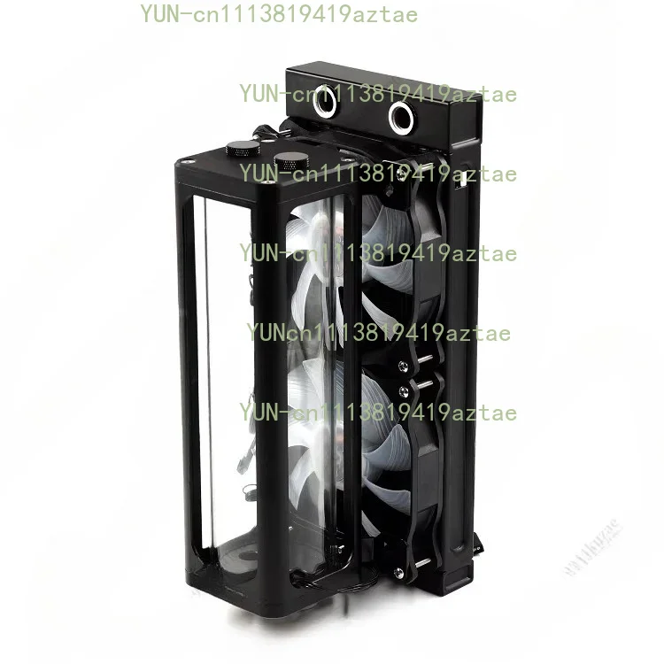 RX7 Water-cooled Glass Square Water Tank, 5V Symphony Lamp, Main Board Synchronous Cooling Accessory