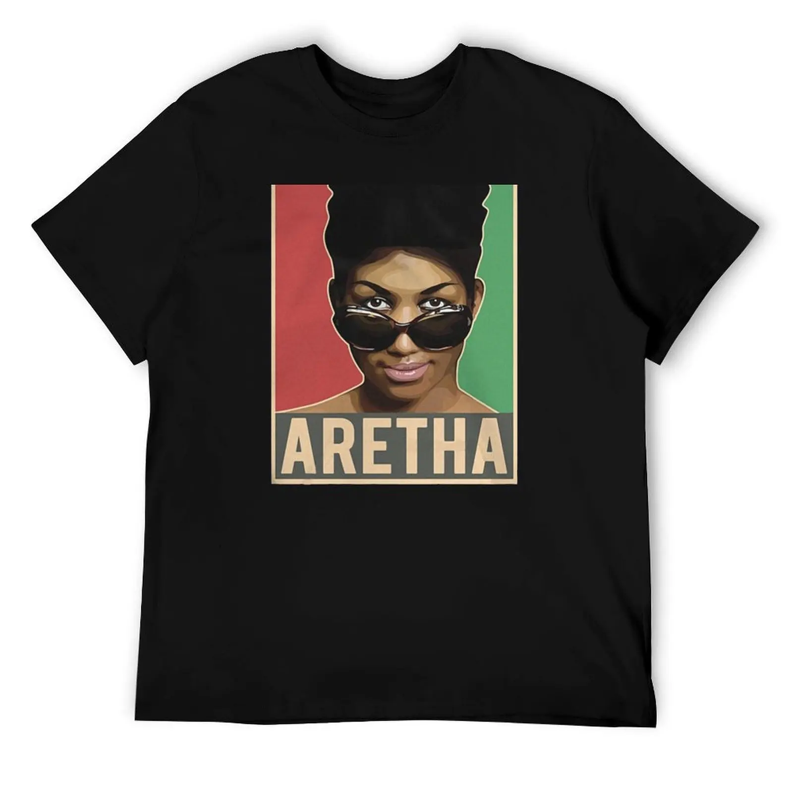 Aretha We Love You Queen Soul Aretha Franklin T-Shirt cotton t shirt pack t shirts for man cotton T-Shirt
