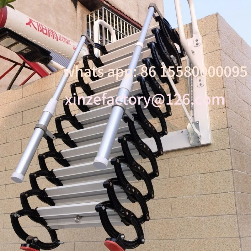 

Customizable retractable staircase home outdoor wall hanging