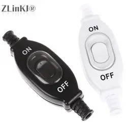 ZLinKJ 3A 250V On/Off Waterproof In Line Switch Cord Switch IP65 Round Wire Silver Contact Double Cut Switch Dust Switch