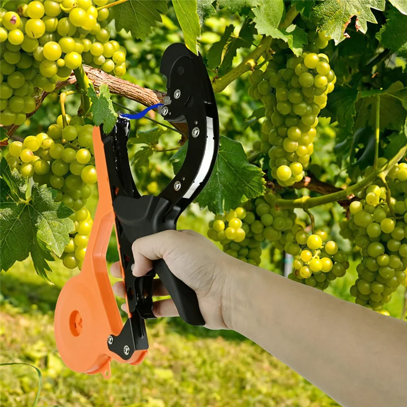 

【Superdeals】Plant Tying Machine - Plant Tape Tool With Tapes And Staples, Light Weight Plant Vine Tying Tape Machine Tool