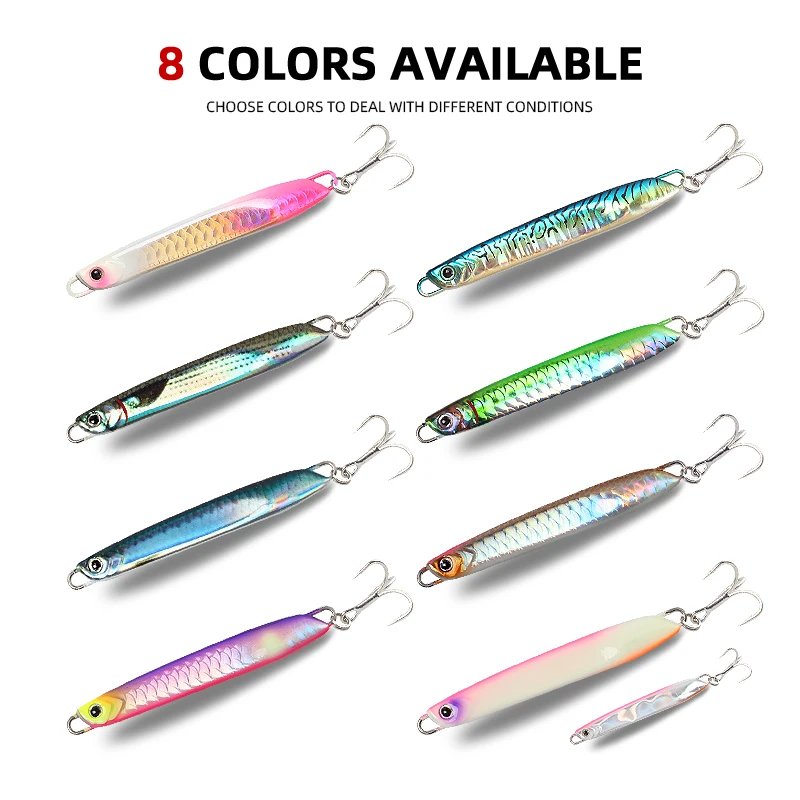 Plantilla de trabajos mágicos, 15g, 20g, 30g, plantillas para suministros de pesca, nuevo señuelo de Metal, lubina, señuelos de Jigging artificiales, cebos de perca de agua salada