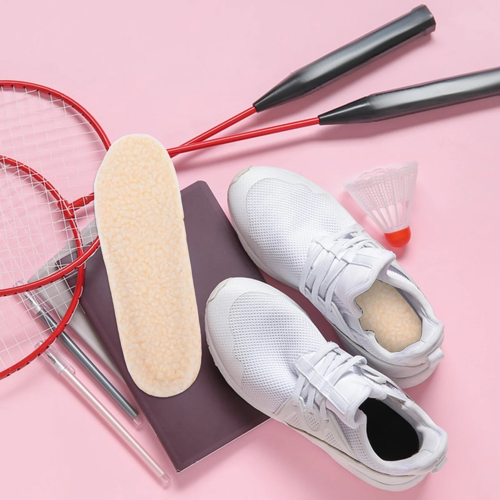 

2Pair Warm Insulated Winter Shoe Inserts Thickened Soft Insoles Breathable Non- Most Shoes Size S for Men Women