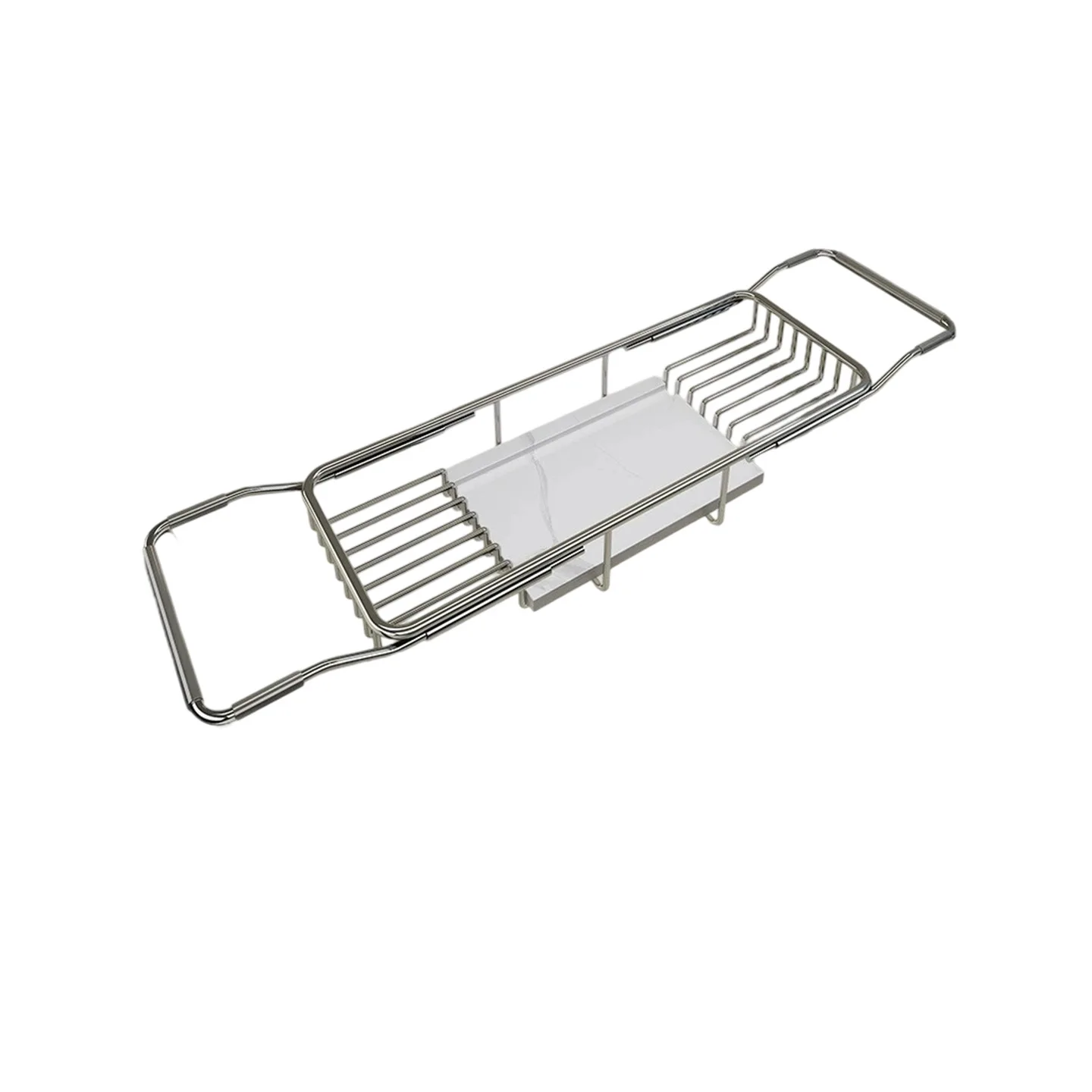 

Stainless steel bathroom bathtub rack marble non-slip bathtub bath toilet telescopic rack wholesale