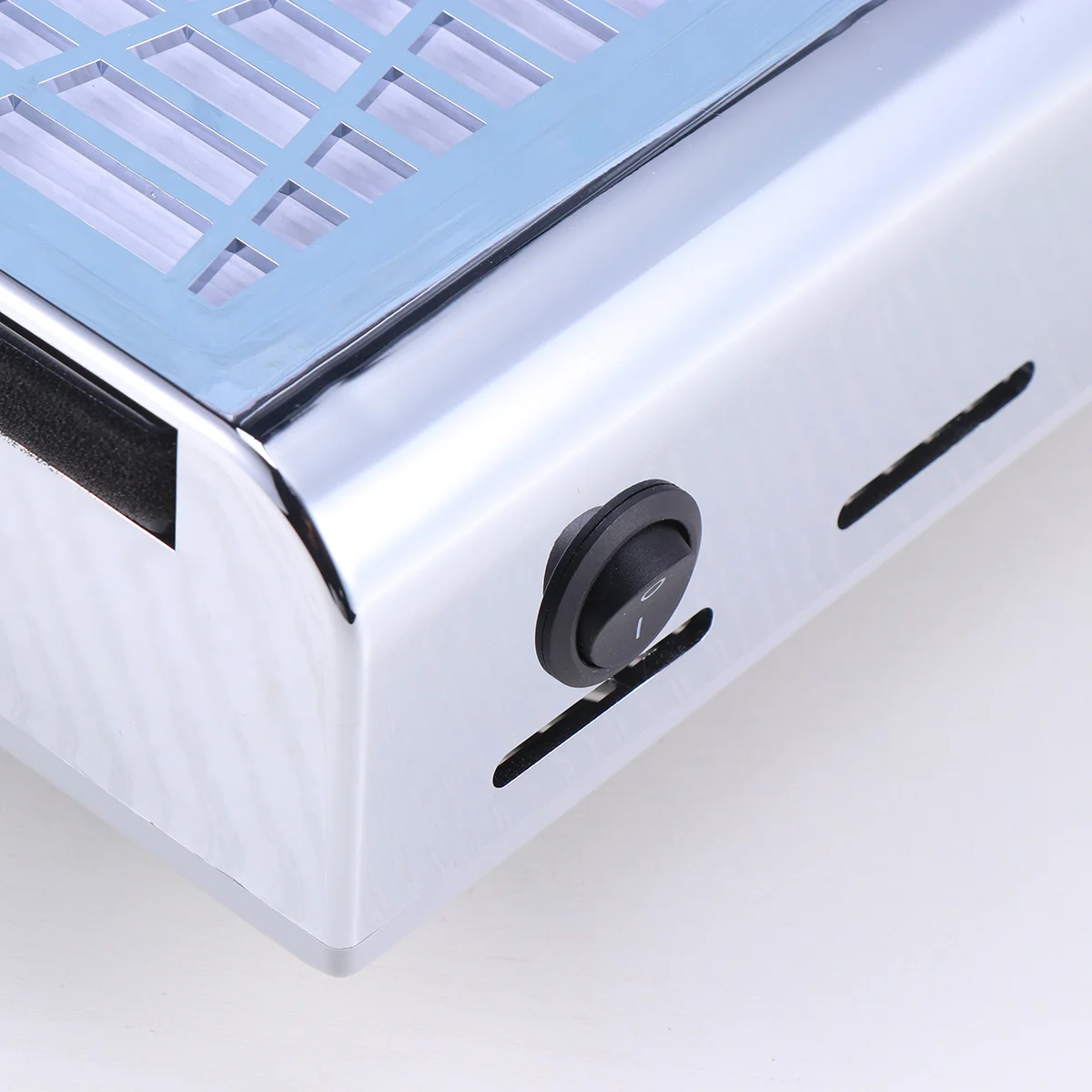 1개 18W 네일 먼지 흡입기 전문가용 네일 아트 먼지 수집기 진공 청소기 파일링 및 폴리싱용 진동 없음 유럽 플러그 그레이