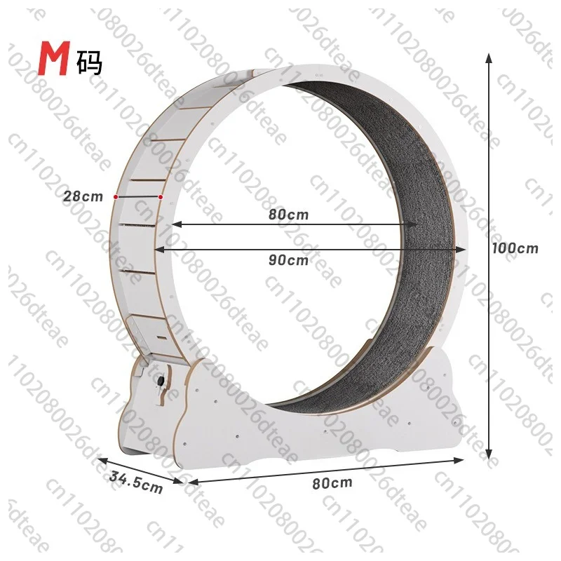 Drum Type Cat Treadmill High Fiber Board Silent Roller Cat Exercise Climbing Frame Cat Toy Pet Exercise Furniture Solid Wood