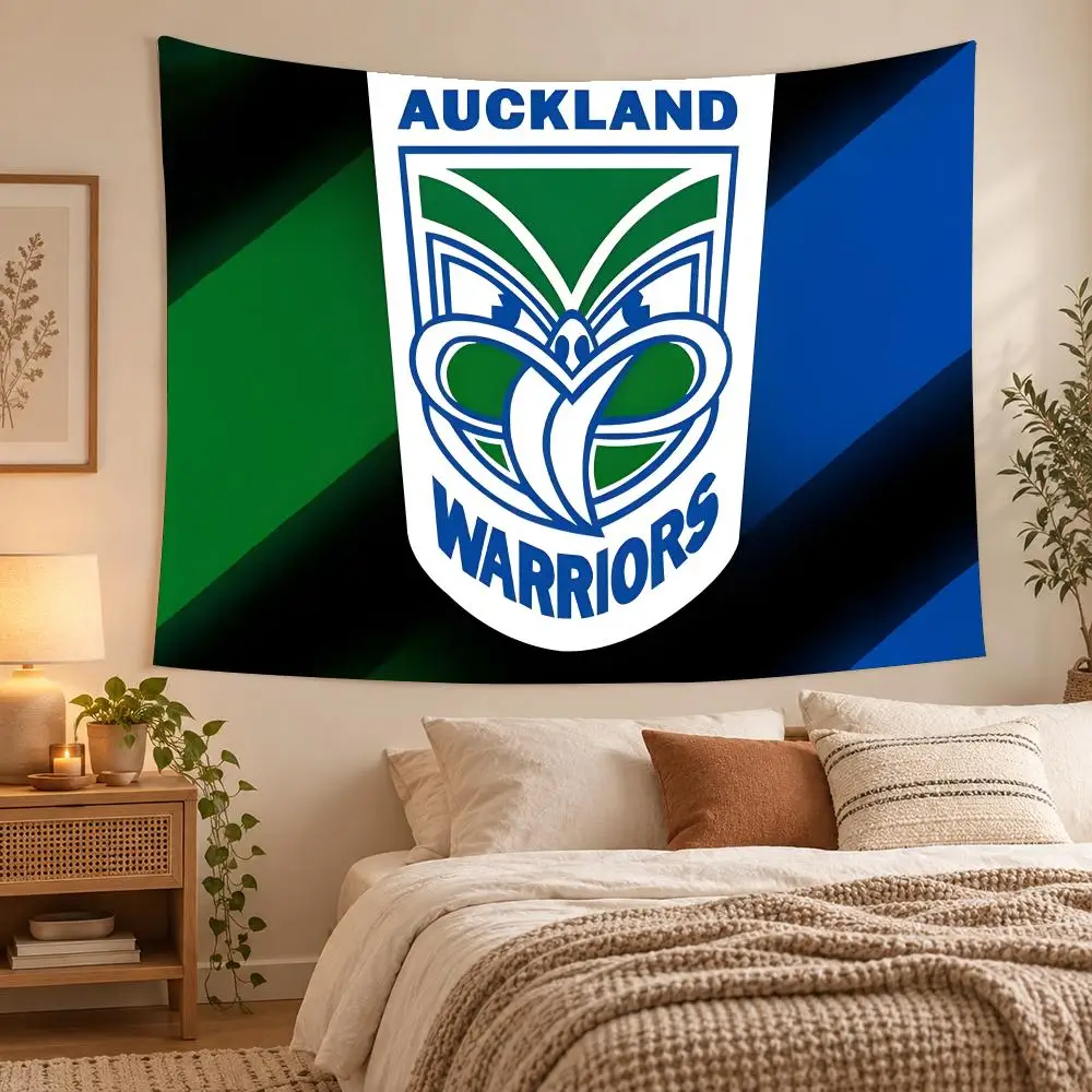 New Zealand Auckland Warriors Tapestry Wall Hanging, Suitable For Living Room, Bedroom, Study, Party Home Decor Gift