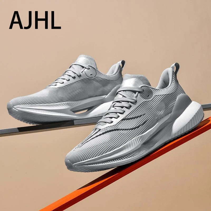 

AJHL Breathable mesh running shoes ultra lightweight shock-absorbing sports shoes outdoor anti slip lightweight running shoes