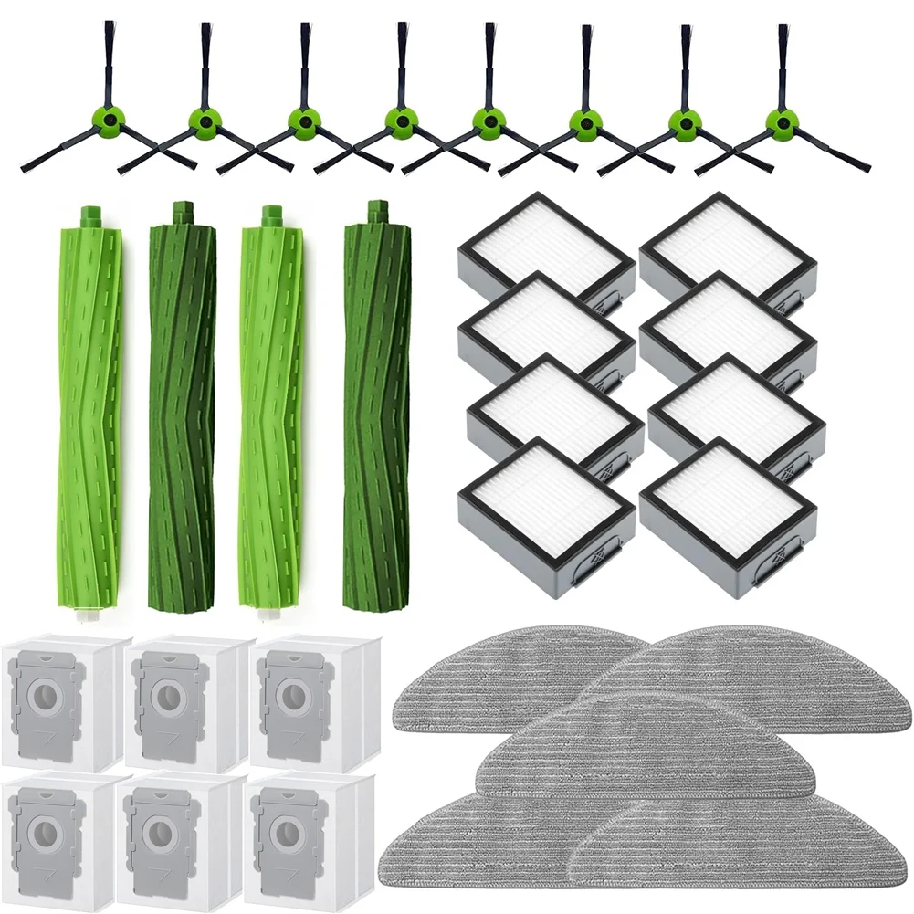 Onderdelen Accessoires Kit Voor Irobot Roomba Combo I5 + J5 + Robot Vacuüm-Borstel Rollers Hepa Filters Dweil Pads Zijborstel Stofzakken