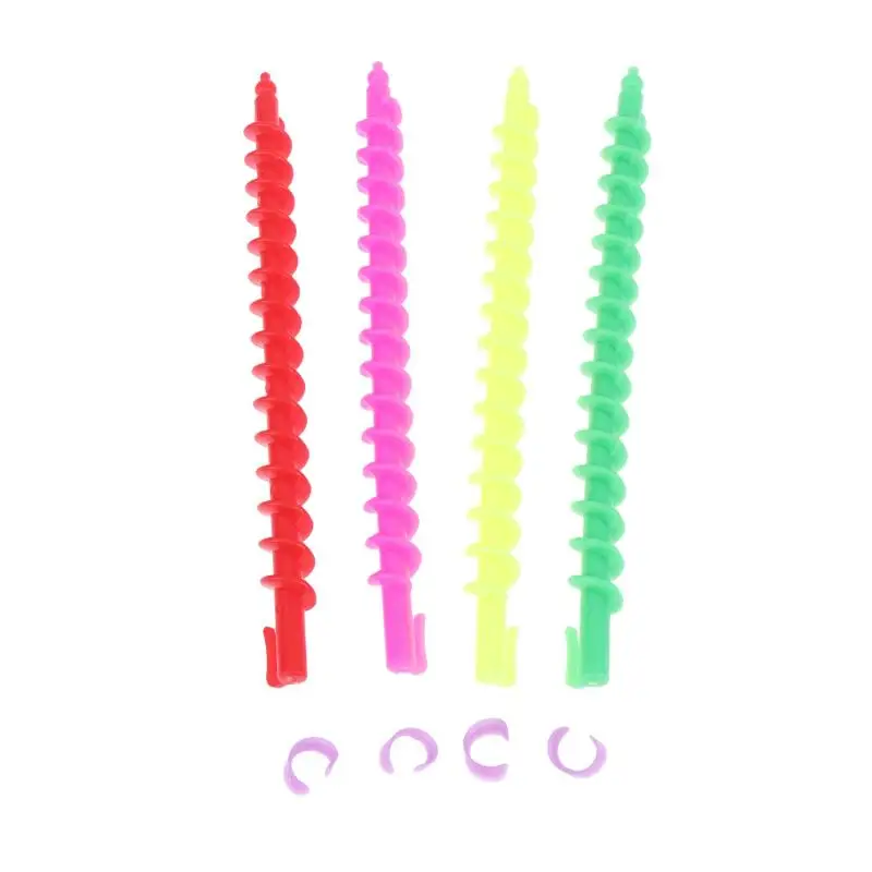 20 Stück, verschiedene Farben, hitzebeständige Spiral-Lockenstäbe, langlebige, hitzeunabhängige Haarstyling-Tools für die Haarpflege zu Hause. – Detail 4