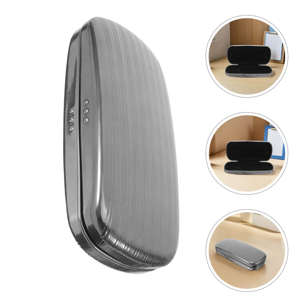 

2Pcs Durable Aluminum Glass Case Hard Eyewear Storage Box Sunglasses Organizer Protective Metal Spectacle Holder for Men Women