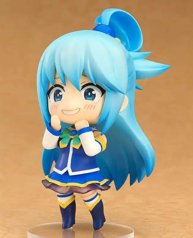 Anime KonoSuba God's Blessing On This Wonderful World Aqua Action Figure PVC Aqua Face Changing Model Toy Doll Desktop Ornament