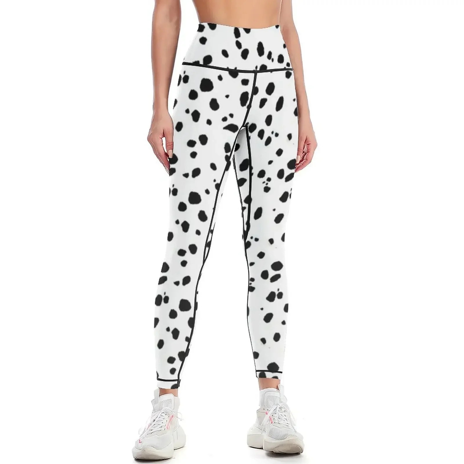 

Cute Spots Dots Dalmatian Dog Print Leggings legging gym for girls Women's sports jogging pants Womens Leggings