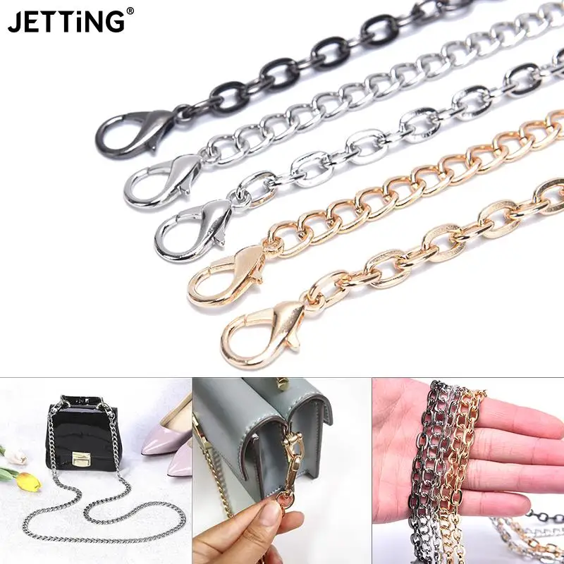 40-120cm Handbag Metal Chains Shoulder Bag Strap DIY Purse Chain Acrylic Bag Chain Removable Handles Bag Parts Accessories Chain