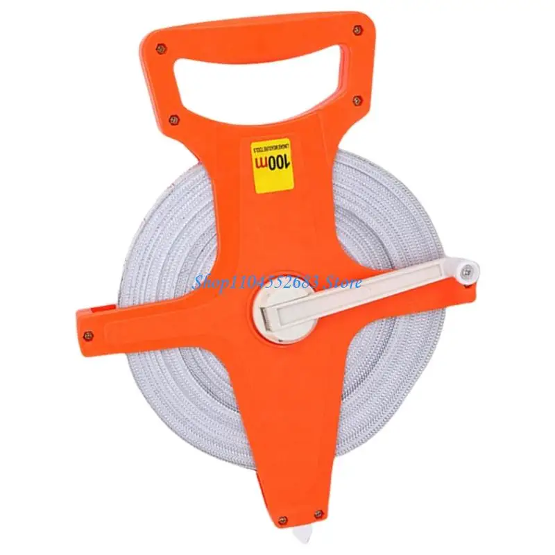 Y6GD Measuring Tool Open Reel Tape Measure 4 Size 20M 30M 50M 100M Easy Carry Handle