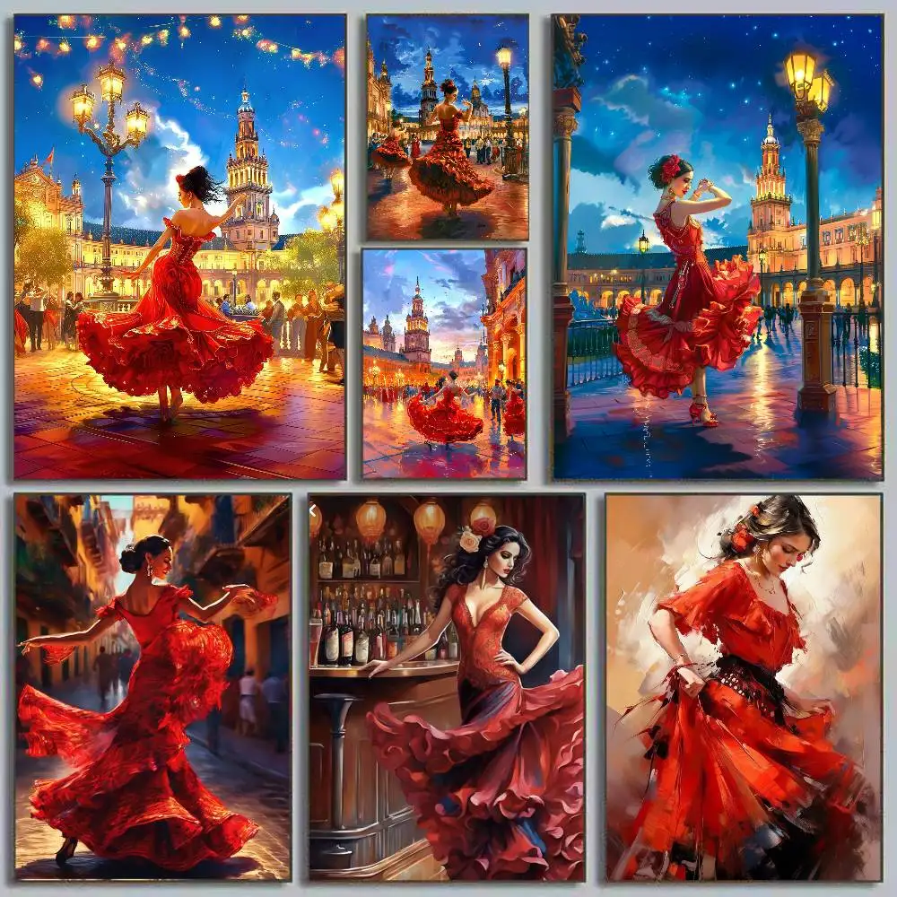 F-Flamenco ANIME Poster Kunst mit Drucken Zuhause Schlafzimmer Wohnzimmer Dekoration Geschenk