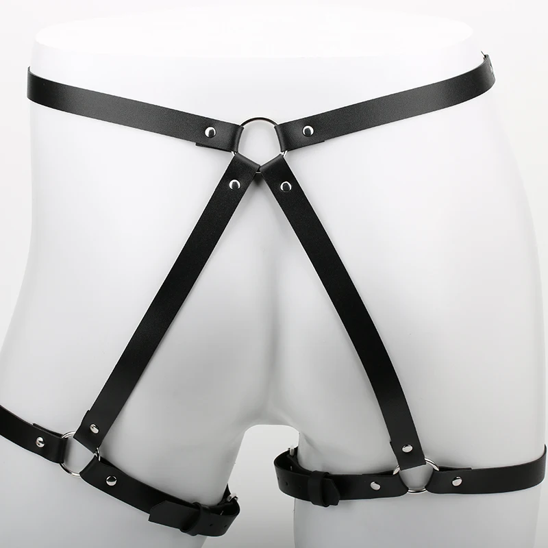 

Women Sexy Bondage Leg Harness Decoration Trend Punk Waist to leg Belt Caged Thigh garter Belt straps Goth Clothing Accessories