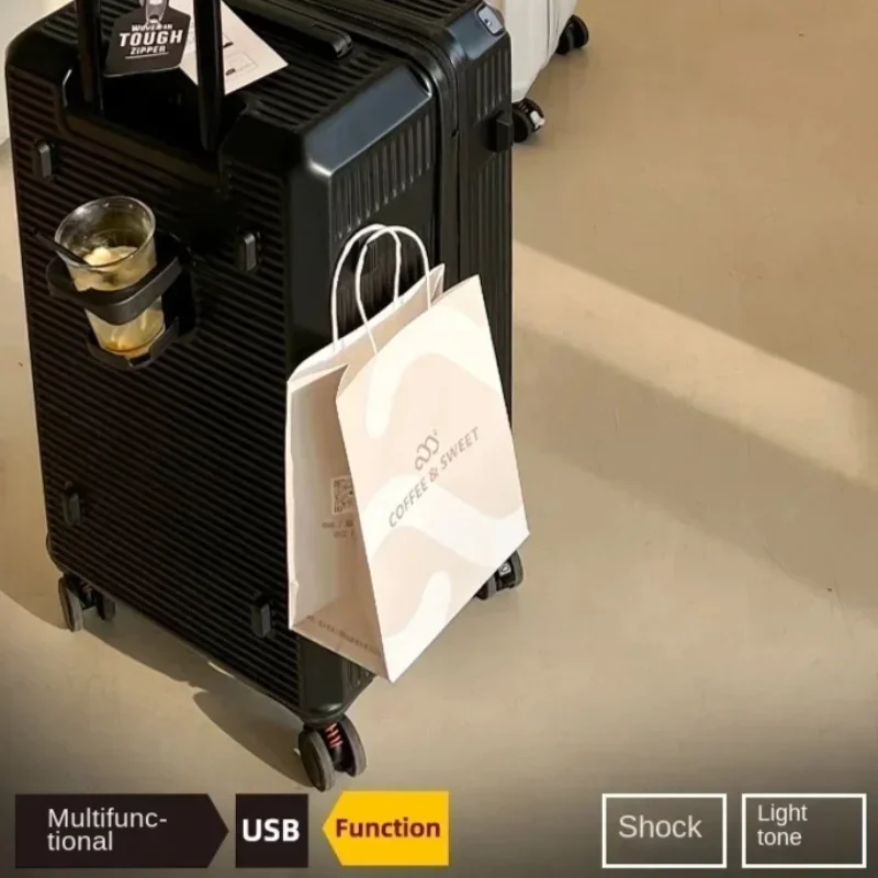 Luggage Box Universal Wheels Thickened Trolley Box Travel Box Women Men Trunk Travel Suitcase Zipper Design 28 Inch