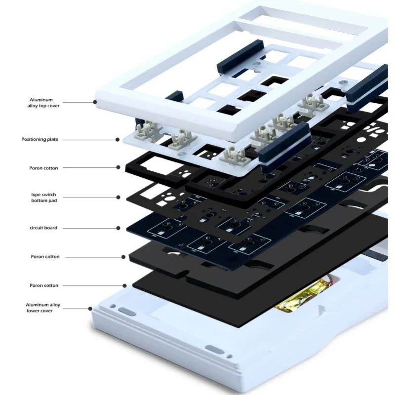 Imagem -03 - Conexão sem Fio Bluetooth Teclado Teclado Digital Personalizado Thri Modo Alumínio Tuotuo Novo Zuoya Lmk21 21 Chave 2024