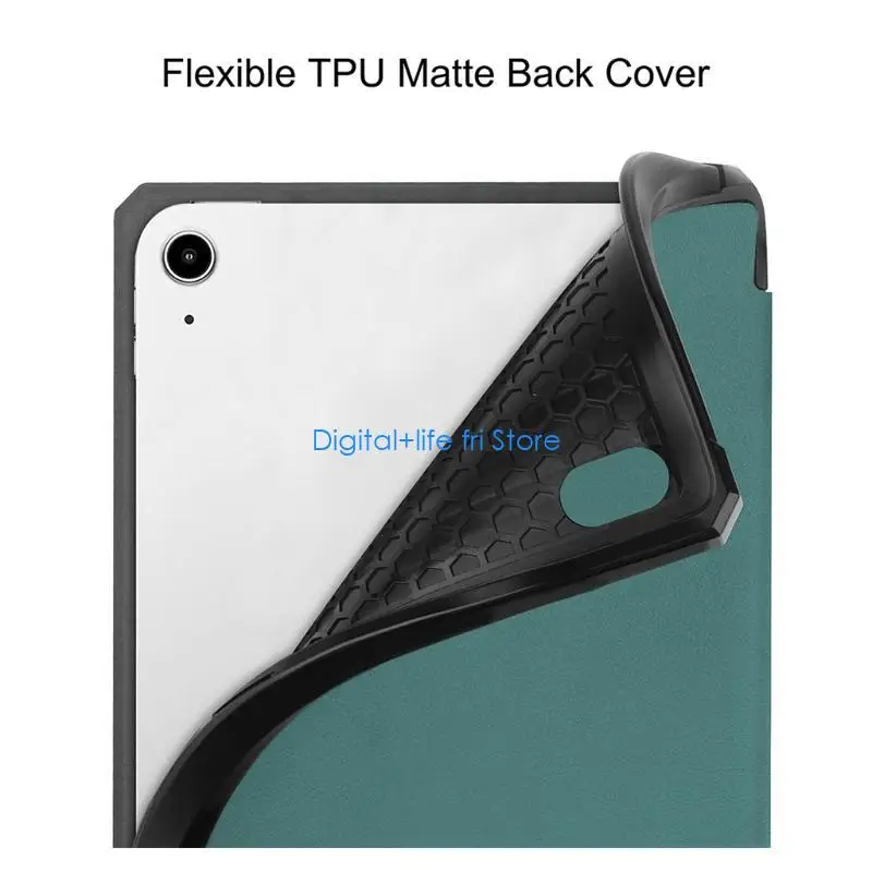 E06D Full Body Tablet Protective for Case Soft TPU Leather for Smart Cover with Pencil Slot Auto Wake / Sleep for mini