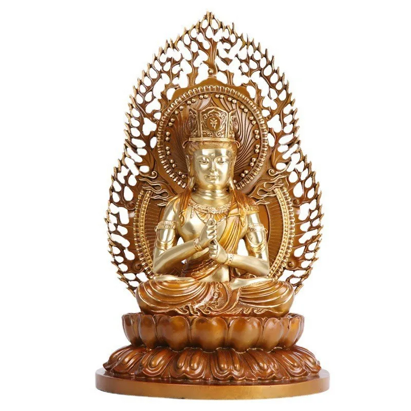 

Bronze Great Sun Buddha statue, ornaments, home living room wine cabinet decorations, Great Sun Tathagata