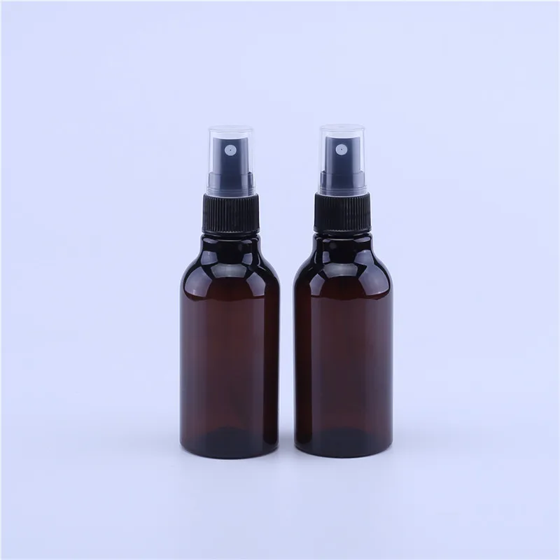 10pcs 100ml Empty Amber Plastic PET Spray Bottles Travel Perfume & Disinfectant Atomizer Bottles