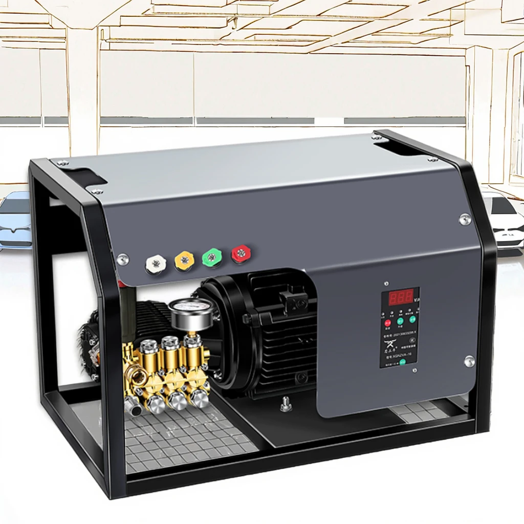 4000 watt electric high pressure washer 3200 psi 220 bar automatic car wash steel wall mounted surface washer