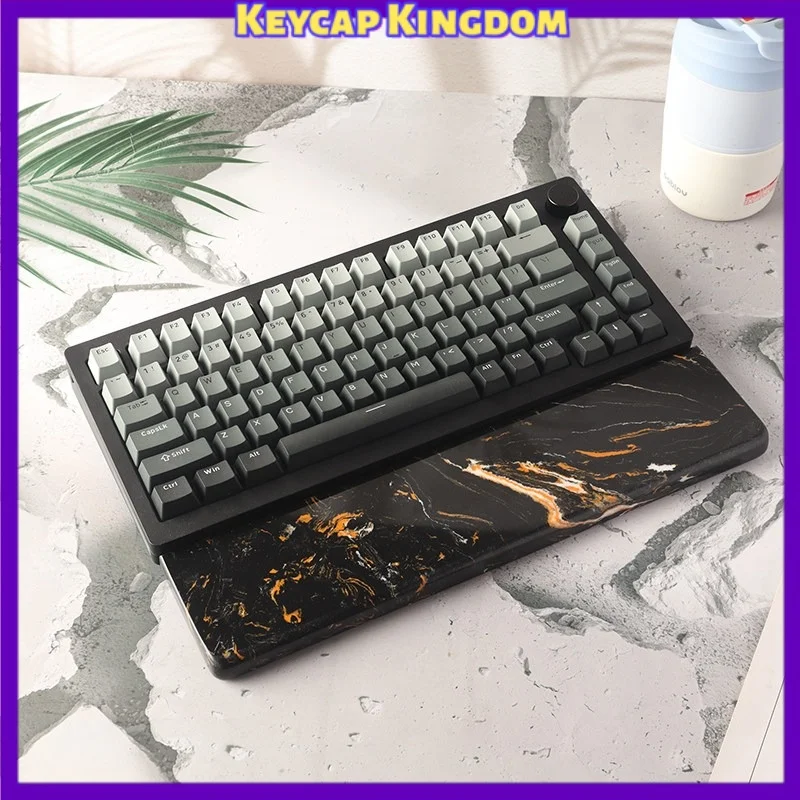 

Подставка для запястья из кварцевого камня для механической клавиатуры, износостойкая, удобная, для офиса, ПК, игр, креативная подставка для ладоней, аксессуар для клавиатуры