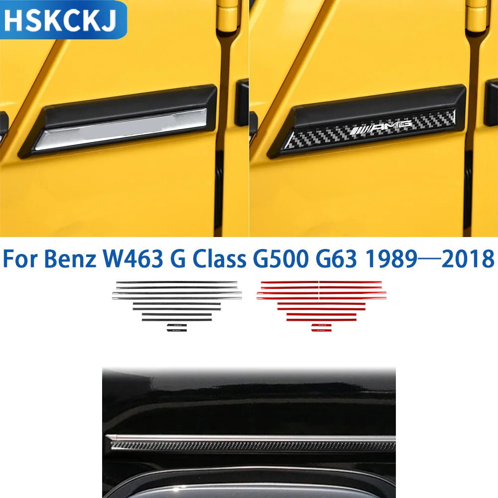 

Для Mercedes Benz W463 G Class G500 G63 1989-2018 настоящие углеродное волокно, внешние декоративные накладки на кузов автомобиля, аксессуары