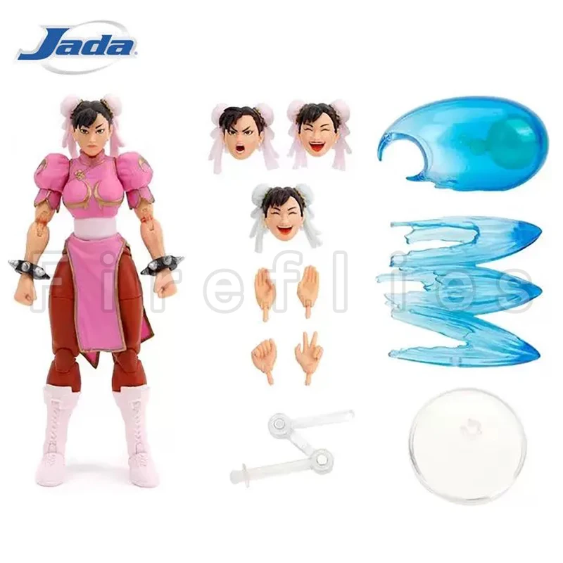 6inches Jada Toys 1/12 Ultra Street Fighter II: The Final Challengers Pink Chun-Li Anime Model For Gift