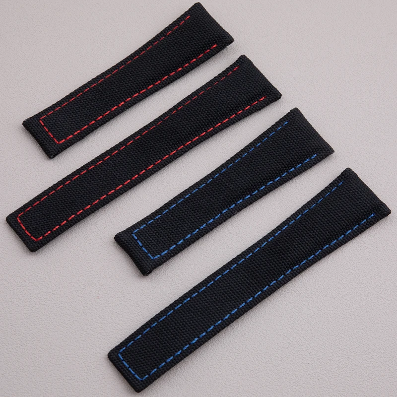 Universal Smart Accessories 20mm 22mm Nylon Canvas Watch Band For Tag Strap Heuer Aquaracer Carrera Watchband For Citizen Belt