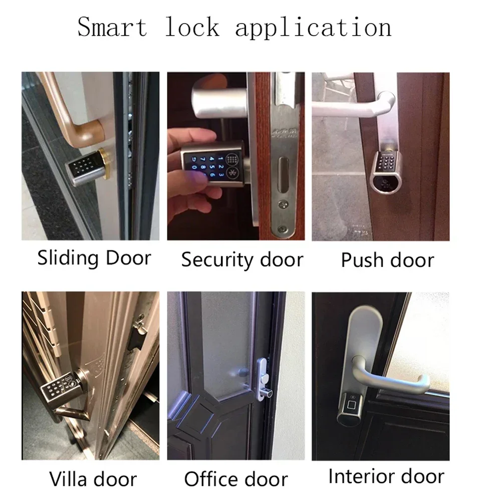 Smart Lock TTLock Bluetooh Waterproof Cylinder Remote Control Keyless Electronic Door Lock APP Wifi Digital Code RFID Card Lock